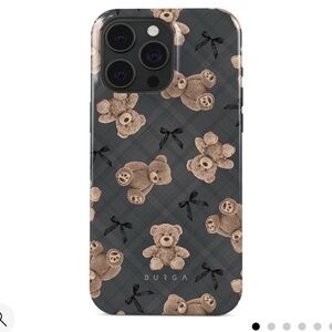 Burga Teddy Bear Phone Case - Gray and Brown